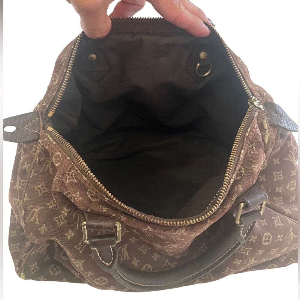 Authentic Louis Vuitton Denim Mini Lin Monogram Speedy 30 - Picture 2 of 8